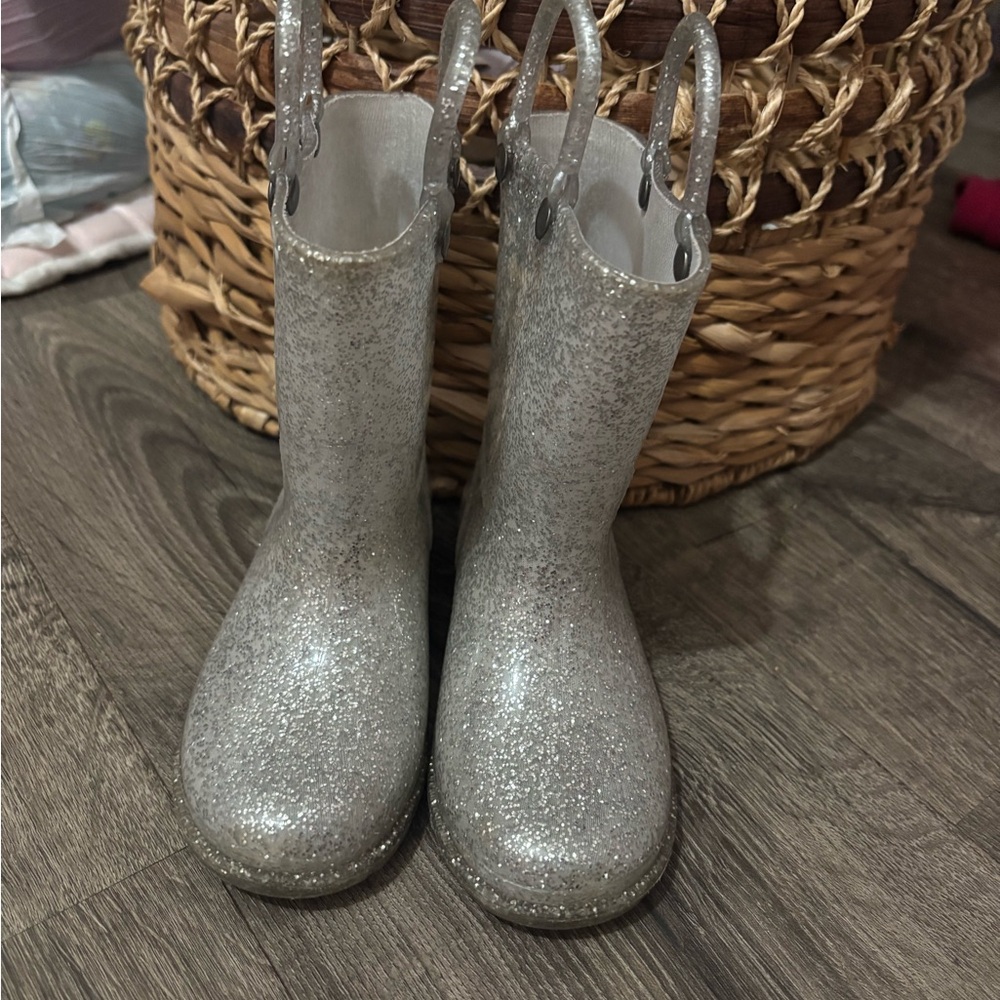 Western Chief Glittery Silver Boots